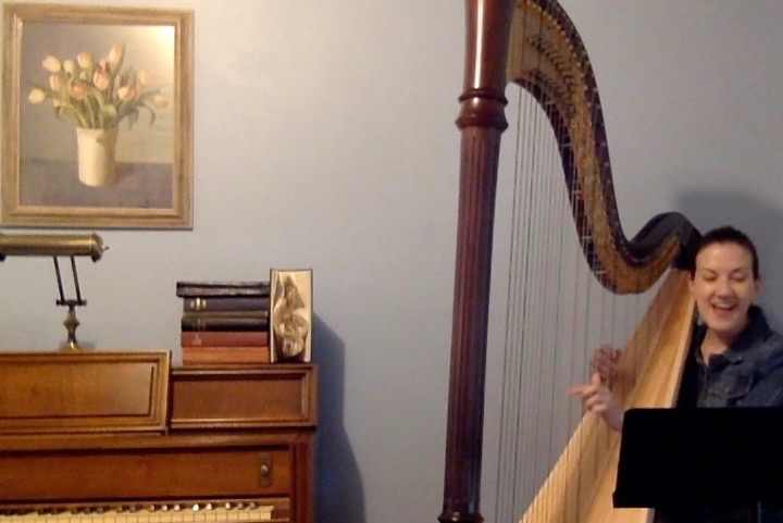 priest walks into a harpist